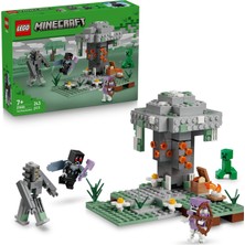 Astraltech LEGO Minecraft Solgun Bahçe 21586-7 Yaş ve Üzeri Çocuklar Için Kahraman Kanatlı Mothman, Creeper ve