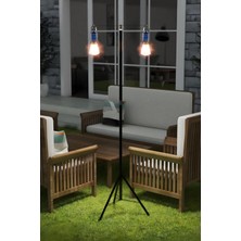Astraltech Kyrotech 2 Lambalı, Askılı, 3 Modlu, Şarjlı, LED Solar Güneş Enerjili, 2 mt Metal Standli, Su Geçir