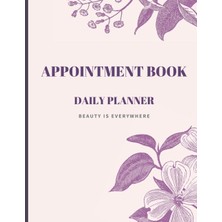 Astraltech Appointment Book Daily Planner: Floral Watercolor, Appointment Book For Salons, Spas, Hair Stylist,