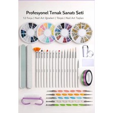 Astraltech Fontenay 38 Parça Profesyonel Tırnak Süsleme Seti, Renkli