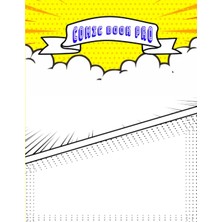 Astraltech Independently Published Comic Book Pro: Create Your Own Comic Book - Yellow With Fill In Blank Cove