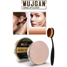 Astraltech Mujgan Make Up Cover Porselen Kapatıcı 209 + Klasik Kaşık Fırça
