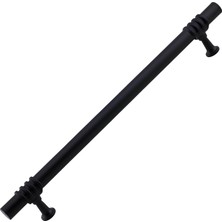 Astraltech Eylül (160 mm - 16 Cm) Siyah Metal Mobilya Mutfak Çekmece Dolap Dolabı Kapak Kulbu Kulpu Kulpları