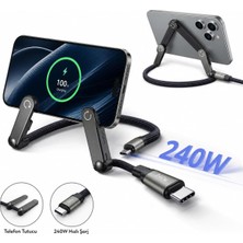 Astraltech Teknosepetim Standlı To Kablosu 150 cm 240W Örgülü & Data Kablosu Tel