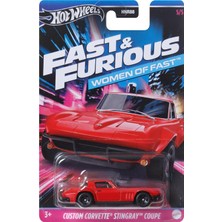 Astraltech Hot Wheels Auto Custom Corvette Stinggrey Coupe - Fast And Frious Kadınlar - Model Döküm Ölçeği 1:6