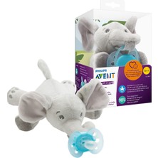 Astraltech Avent Snuggle Elefant SCF348/13, Kuscheltier Mit Schnuller Ultra Soft, Perfektes Geschenk F