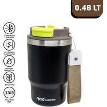 Astraltech Rox Camping 0193 Pipetli Kahve Termosu 0.48 Lt - Siyah