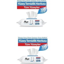 Astraltech Sleepy Easy Clean Çamaşır Suyu Katkılı Yüzey Temizlik Havlusu 2X100 (200 Yaprak)