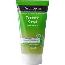 Astraltech Neutrogena Parlama Karşıtı Yüz Temizleme Jeli Peeling, 150 Ml, Misket Limonu ve Aloe Vera