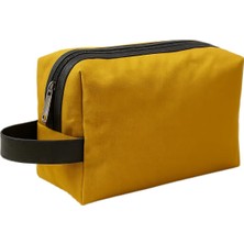 Astraltech Boldy Kozmetik Çantası-Tıraş Çantası-Seyahat Çantası-Makyaj Çantası-Traş-El Çantası-Handbag (Sarı)