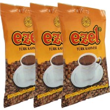 Ezel Türk Kahvesi Orta Kavrulmuş - Taze Öğütülmüş – 3 x 100gr Set