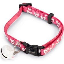 Astraltech Beeztees Kedi Boyun Tasması, Zilli, Pembe, 20-30CM