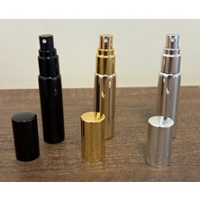 Astraltech 3 Adet Doldurulabilir Cep Parfüm Spreyi Gold Silver Black Renk Cam Parfüm Şişesi 10ML