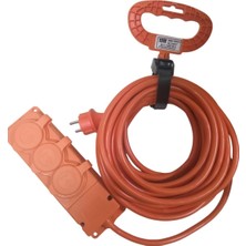 Astraltech 3’lü Seyyar Uzatma Kablosu - 3x2,5mm² Yüksek Güç Kapasiteli Kalın Kablo, IP44 Suya Dayanıklı Bylion