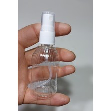 Astraltech 100 Adet Boş Şişe Spreyli Kolonya Şişesi Doldurulabilir Cep Plastik Parfüm Şişesi 50 ml