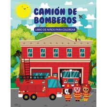 Astraltech Camión De Bomberos Libro De Niños Para Colorear (Spanish Edition)