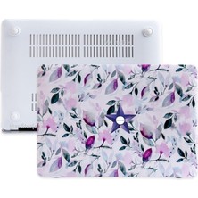 Astraltech Mcstorey M1 Kılıfı A2337 A2179 A1932 13.3 Inç Çiçek Desenli Hard Case Sert Kapak