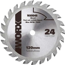 Astraltech Worx WA5046 120X9,5MM Ahşap Kesme Elmas, Daire Testere Bıçağı