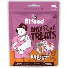 Astraltech Fitfeed Freeze-Dried Çiğ Dana Ciğer&havuç Kedi Ödül Maması 40G