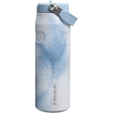 Stanley The Iceflow Bottle Flıp Straw 2.0 1.06L Pipetli Termos 10-13080-0243 Mavi
