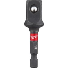 Astraltech Milwaukee Shockwave Lokma Anahtarı 50 Mm, 1/4 Inç Altıgen 1/2 Inç Kare Üzerinde, Özel Çelik Adaptör