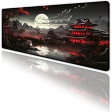 Astraltech Japon Minka Temalı Gamer Kaymaz Masa Üstü Oyun Gaming Klavye Mouse Pad 70X30CM