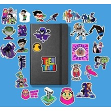 Astraltech Teen Titans Go Sticker Paketi/bullet Journal Defter Çıkartma Ajanda Etiket