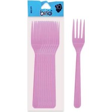 Hobibahçem 320 Plastik   Büyük Renkli Çatal 10LU