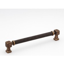 Astraltech Talas Tırtıklı 256 mm Antik Bakır Metal Kulp Dayanıklı Kulpları Mobilya Çekmece Dolap Kapak Kulpu