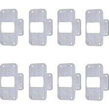 Astraltech BADEM10 Dolap Kapak Tas Taş Menteşe Tamir Sacı Saç Nobel Pratik Onarım Kiti 6,5x9 cm Yuva Tablası 8