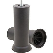 Astraltech BADEM10 Mobilya Kanepe Baza Koltuk Destek Ayağı M8 Civata Siyah Ayak 15 cm (4 Adet)
