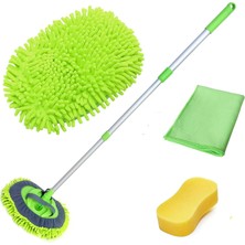 Astraltech Wonkey - 3'lü Oto Dış Temizlik Seti - Oto Yıkama Fırçası - 50X70 Mikrofiber Cam Bezi, Oto Yıkama Sü