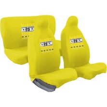 Astraltech Mirsepet Nissan Pulsar Oto Koltuk Kılıfı Sarı 4 Parça Tasarım Logo Hustle