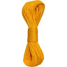 20 Metre Sarı Naylon Ip 3 Mm, Çok Amaçlı Dayanıklı Çamaşır Ipi, Kamp Bahçe Balkon Hamak ve Taşıma Sabitleme Ipi, Dayanıklı Çamaşır Ipi Kalın, Asma Ipi Güçlü Halat Ip, Sağlam Ip, Kaliteli