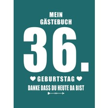 Astraltech Gästebuch Geburtstag: Für Den 36. Geburtstag | A4 | 120 Seiten | Hardcover (Gebundene Ausgabe) | Bl