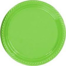 Hobibahçem 311 Plastik Tabak Renkli 22CM 6lı