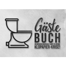 Astraltech Klo Gästebuch In Diesem Haushalt Gibt Es Keine Klopapier-Krise!: Wc Klobuch Für Gäste Zum Eintragen