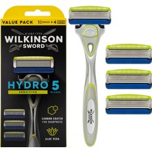 Astraltech Wilkinson Sword - Hydro 5 Erkek Tıraş Makinesi | Aloe Vera Tahrişi Azaltmak Için | Hassas Nemlendir