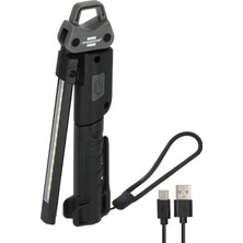 Astraltech Brennenstuhl Hl 400 Ac/led Pilli Atölye Lambası, Entegre Pilli (400 Lm, 3 Ayrı Açılıp Kapatılabilir