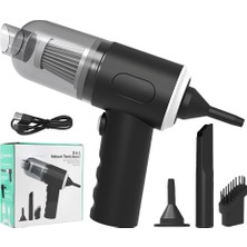 Astraltech Araç Oto Süpürgesi Şarjlı 120W 6.000PA – Üfleme Özellikli Mini El Süpürgesi Oto Ofis Klavye Kasa Va
