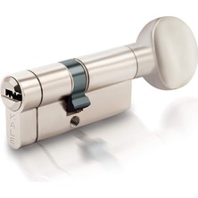 Astraltech Kale Kilit 164KTBSM Kilit Göbeği, Tuzaklı - Mandallı Kilit Silindiri, Barel (68 Mm, Nikel)