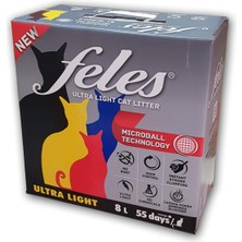 Astraltech Feles Ultra Hafif Tozsuz Kedi Kumu 8 L