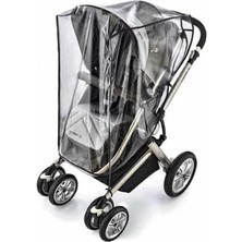 Astraltech Bebek Arabası Yağmurluk ve Rüzgarlık, Şeffaf Pvc,