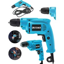 Astraltech Steiner Alman 1400 Watt 10 mm Professional Bakır Sargılı Kablolu Darbesiz Vidalama Matkap - ST0518R