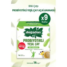 Astraltech Dogadan Probiyotikli Yeşil Çay Açai Ananaslı 14'lü x 9 Adet