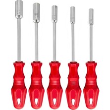 Astraltech Aee® 5 Parça Lokma Tornavida Seti – 6/7/8/10/13 mm | Profesyonel El Aletleri | Dayanıklı Çelik Gövd