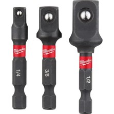 Astraltech Milwaukee Shockwave Darbe Soket Adaptör Seti (3 Adet)