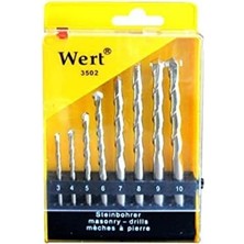 Astraltech Wert W 3502, Beton Matkap Ucu Seti (8 Parça), Gri, Sarı