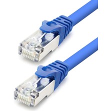 Hadron Cat7 Ethernet Patch Kablosu 10 Gbps 600 Mhz (Mavi, 30, Santimetre)
