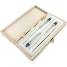 Astraltech Aek-Tech 3'lü Set Alkolmetre 0-40-70-100 Ahşap Kutulu